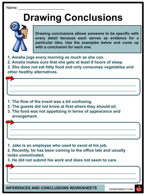 Inferences And Conclusions Worksheets Definition And Examples