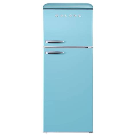 Galanz Cu Ft Retro Frost Free Top Freezer Refrigerator In Bebop