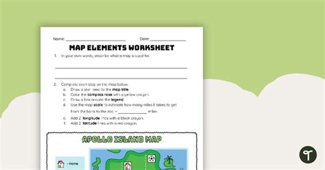 Parts Of A Map Worksheet Education Template Vrogue Co