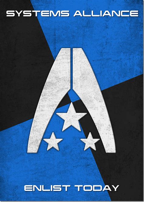 Mass Effect Systems Alliance Poster By Theladyavatar On Deviantart