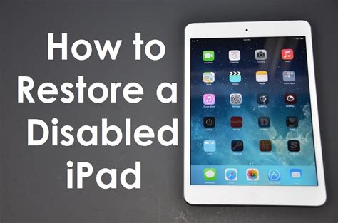 Click on the restore button and wait for a while as itunes will reset your device. Solved How to Fix iPad is Disabled Connect to iTunes