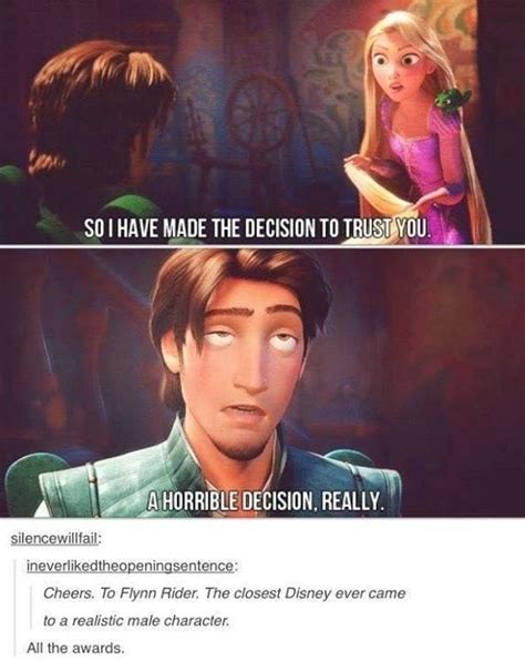 when flynn rider turned out to be the first really relatable male character 31 times tumblr