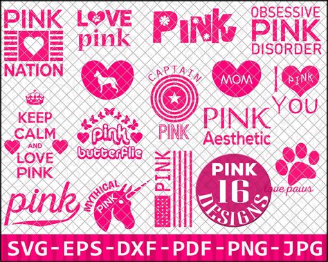 Love Pink Pink Nation Love Pink Svg Love Pink Clip Art | Etsy
