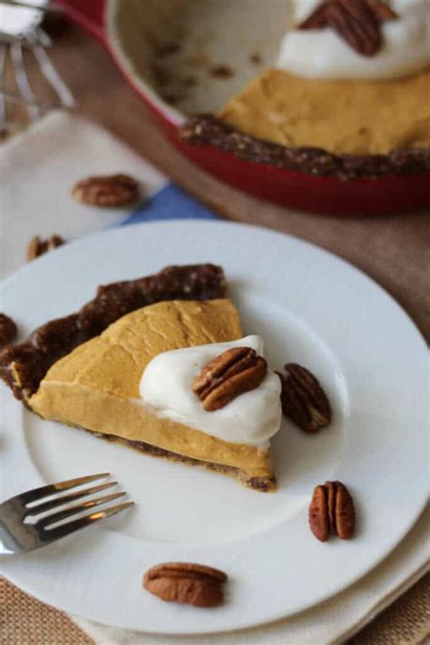 Gluten Free No Bake Pumpkin Pie Lightened Up