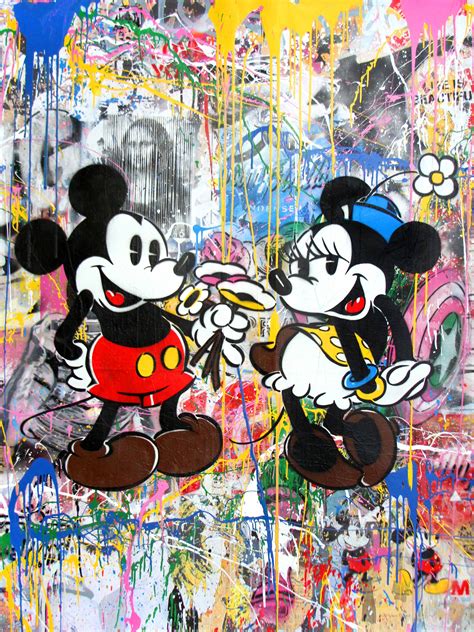 Mickey And Minnie 2017 By Mr Brainwash Denis Bloch Fine Art