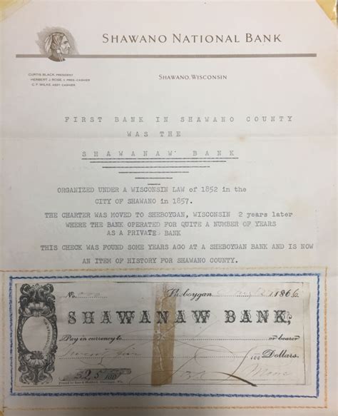 The First National Bank Shawano County Historical Society
