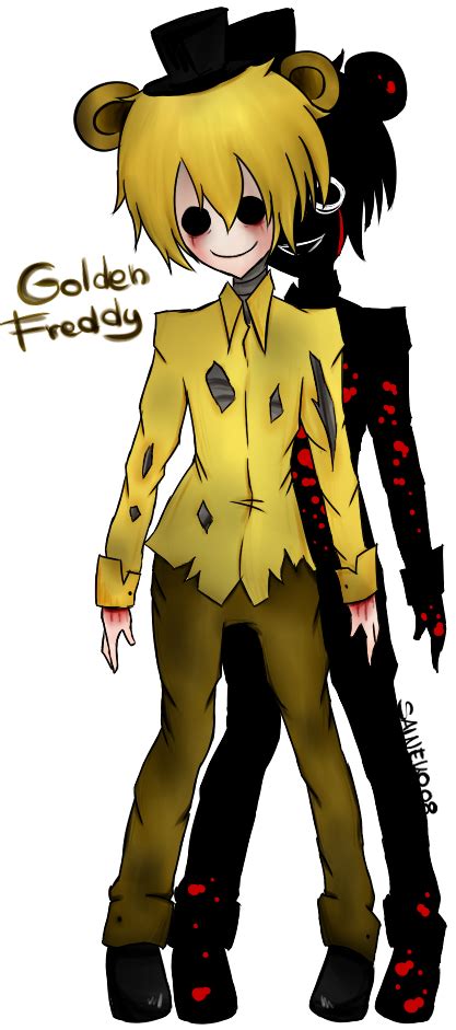 Golden Freddy Fnaf By Saineko08 On Deviantart Human Golden Freddy