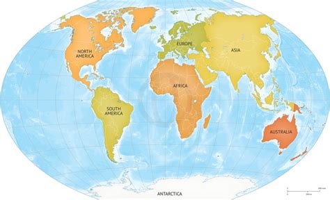 Map Of World Continents Bathymetry World Products And Resolutions
