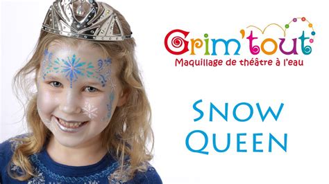 Snow Queen Frozen Face Painting Tutorial Youtube
