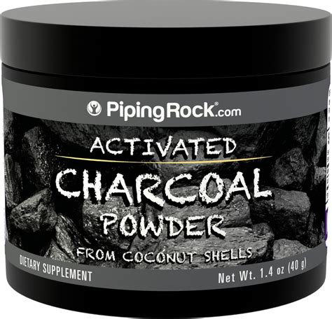 Activated Charcoal Powder Food Grade 14 Oz 40 G Bottle