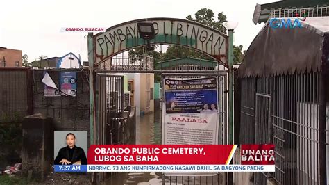 Obando Public Cemetery Lubog Sa Baha Ub Youtube