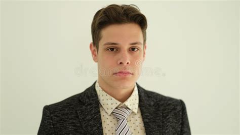 Handsome Man In Suit And Tie Look In Camera Stock Photo Image Of