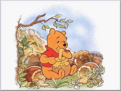 Eating honey all alone Just-Pooh.com | Words of Pooh Wisdom