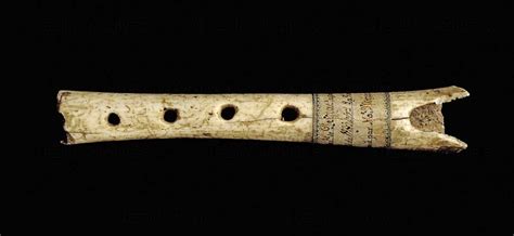 Bone Flute Paleolithic Perigordian About 32000 Years Old The