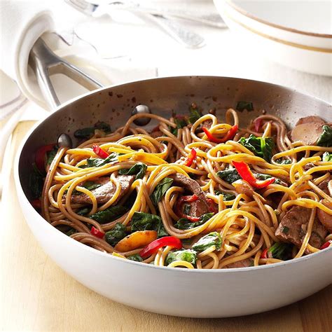 Beef And Spinach Lo Mein Recipe Taste Of Home