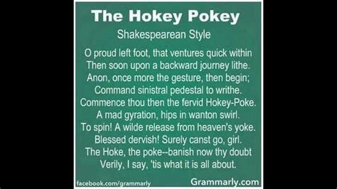 The Hokey Pokey Shakespearean Style Youtube