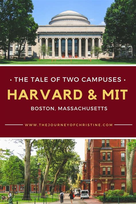 The Tale Of Two Campuses Harvard And Mit Boston Massachusetts Harvard University Campus