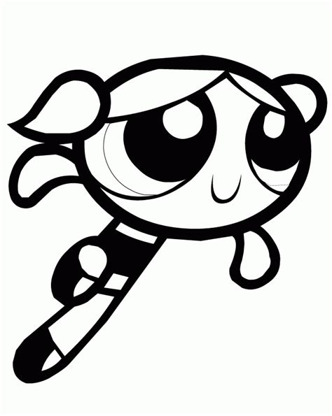 Time to color by squares! Printable Powerpuff Girls Coloring Pages - Coloring Home