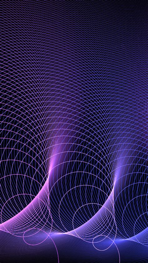 1080x1920 Acoustic Waves Abstract Purple Artistic Iphone 7