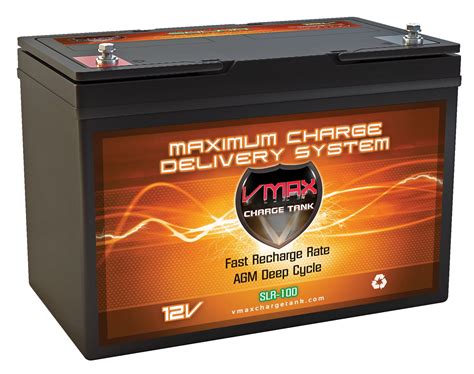 Vmax Slr100 Agm Deep Cycle Battery Replaces Interstate Marine And Rv