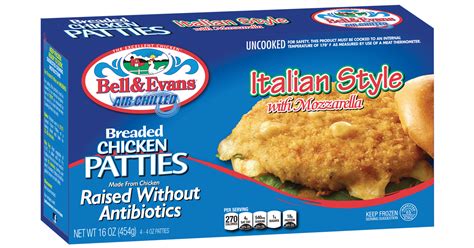 Mozzarella is a soft cheese. Breaded Italian Style Chicken Patties - Bell & Evans