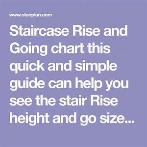 Staircase Rise And Going Chart This Quick And Simple Guide Can Help You