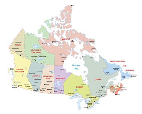 Provinces And Territories Of Canada Map Us States Map