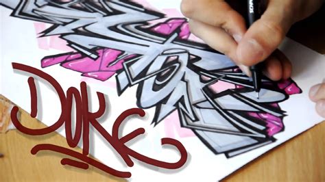 Doke How To Draw Graffiti Sketches 3 Youtube