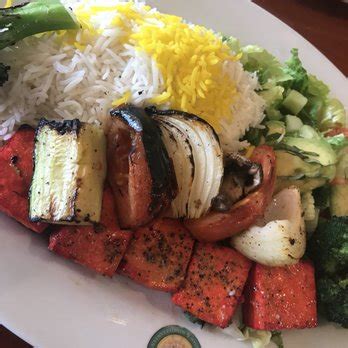 And vegetarian entrees including a falafel platter, charbroiled organic tofu kabobs, and stuffed bell peppers. Panini Kabob Grill - Order Food Online - 591 Photos & 582 ...