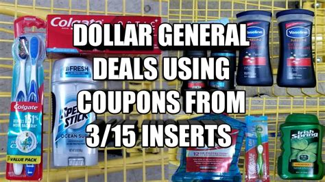 Dollar General Deals Using Coupons From 315 Inserts Youtube