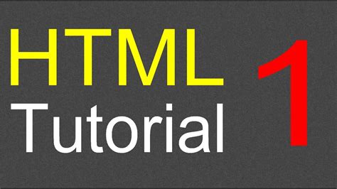 Html Tutorial For Beginners 01 Creating The First Web Page Youtube