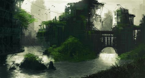 City Ruins Matteo Marjoram Overgrown City City Artwork City Ruins