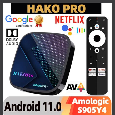 Hako Pro Smart Tv Box Android 11 Amlogic S905y4 2gb 16gb Google