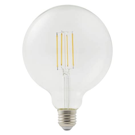 Diall E27 7w 806lm Globe Warm White Led Filament Light Bulb