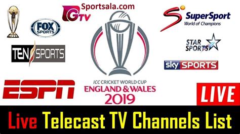 Icc Cricket World Cup 2019 Tv Channels Broadcasting List Cwc 2019 Live Tv