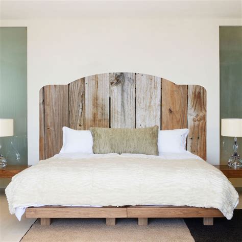 It comes in 4 different sizes so it fits most common bed sizes. Rustic Bed Headboard Wall Mural Decal - Bed Modern ...