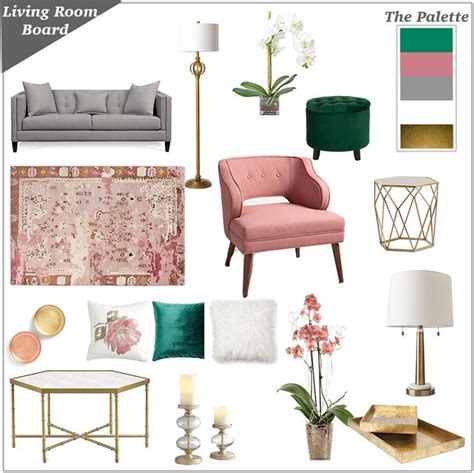 20 Emerald Green And Pink Living Room