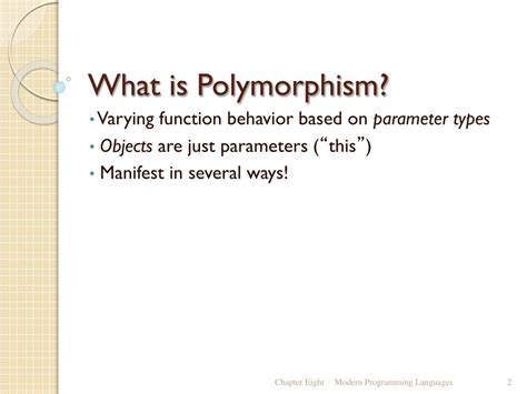 Ppt Polymorphism Powerpoint Presentation Free Download Id3917529