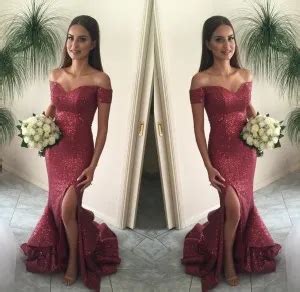 Rose Gold Sequin Off Shoulder Sweetheart Prom Gown Xdressy