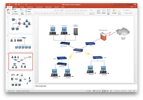 Network Diagram Template Powerpoint