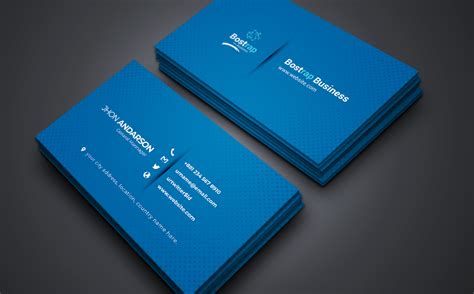 Blue Color Business Card Corporate Identity Template