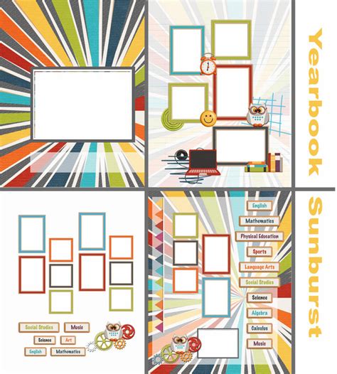 Yearbook Page Layout Template Mryn Ism