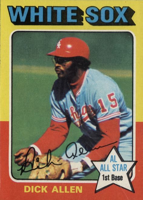 Baseball Card Corner 1975 Topps Dick Allen 1970s Baseball