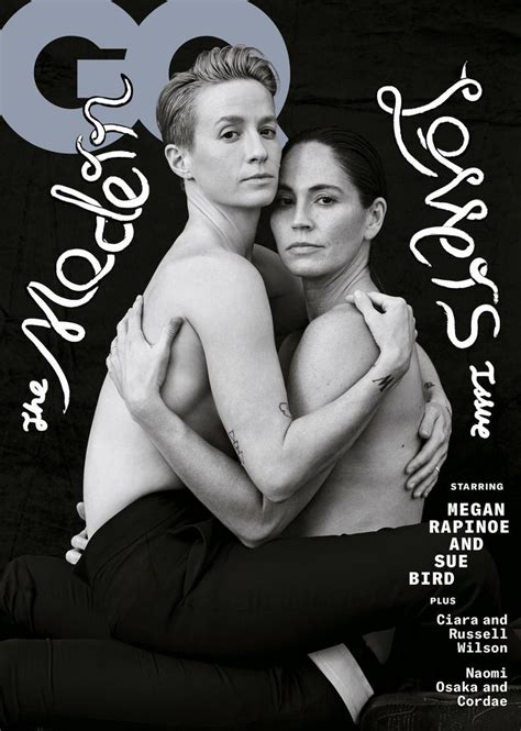 The Cover Of Gq Magazine With Two People Hugging Each Other