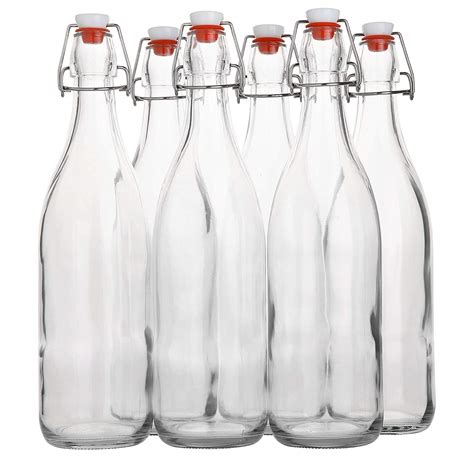 6 X 1 Liter Flip Top Glass Bottles Homebrew Finds