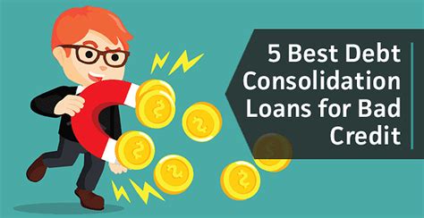 5 best debt consolidation loans for bad credit feb 2024