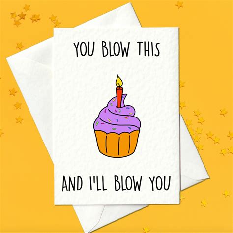 You Blow This And Ill Blow You Funny Birthday Card Etsy