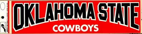 Oklahoma State Cowboys Classic Logo Officially Licensed Bumper Sticker