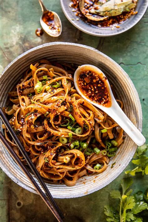 Crispy Sesame Garlic Chili Oil Noodles Half Baked Harvest