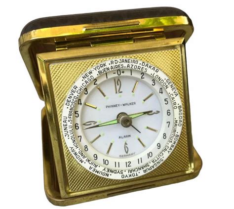 Phinney Walker Vintage Travel Alarm Clock Alemania Etsy